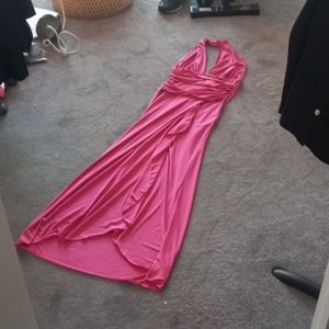Pink long dress